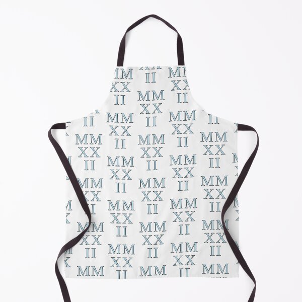 Item preview, 2022 Roman Numerals small - spun sugar on white designed and sold by BTCelebration.