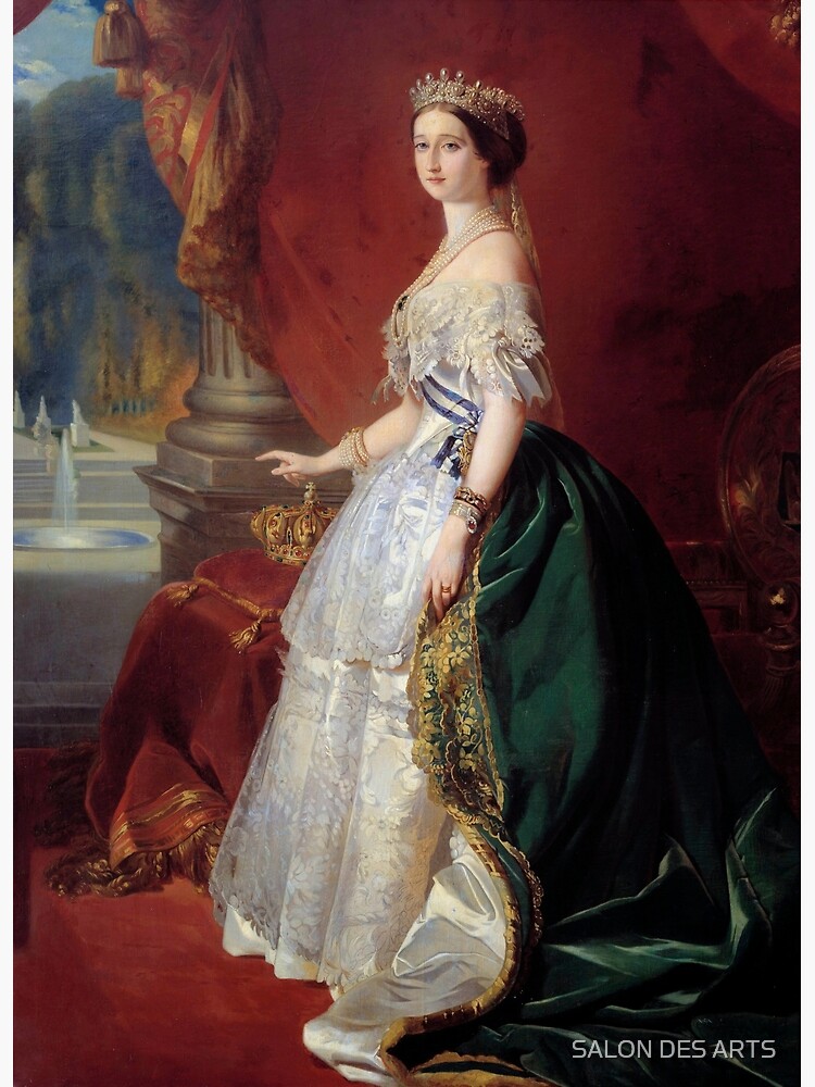 Empress Eugenie surrounded by her court ladies print by Franz