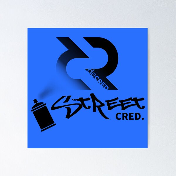 Artikelvorschau, Street Cred - DCR Blue © v2 (Design timestamped by https://timestamp.decred.org/) entworfen und verkauft von OfficialCryptos.