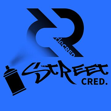 Artwork thumbnail, Street Cred - DCR Blue © v2 (Design timestamped by https://timestamp.decred.org/) by OfficialCryptos