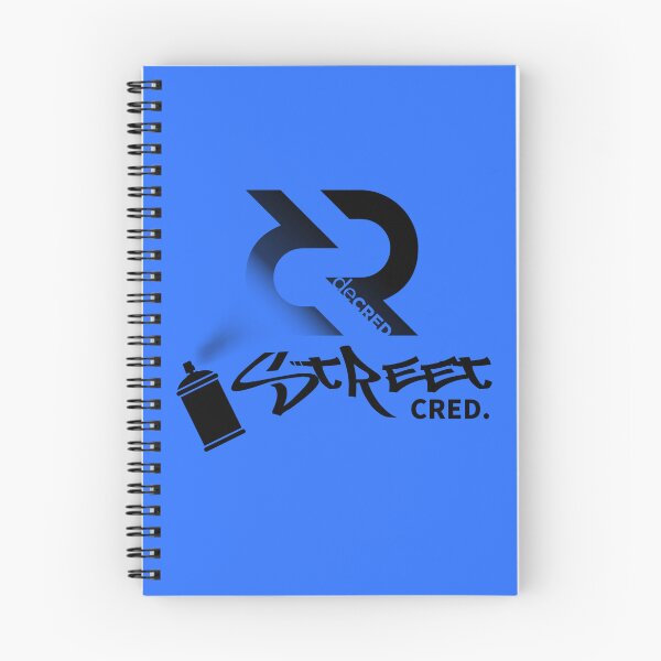 Aperçu de l'œuvre Street Cred - DCR Blue © v2 (Design timestamped by https://timestamp.decred.org/) créée et vendue par OfficialCryptos.