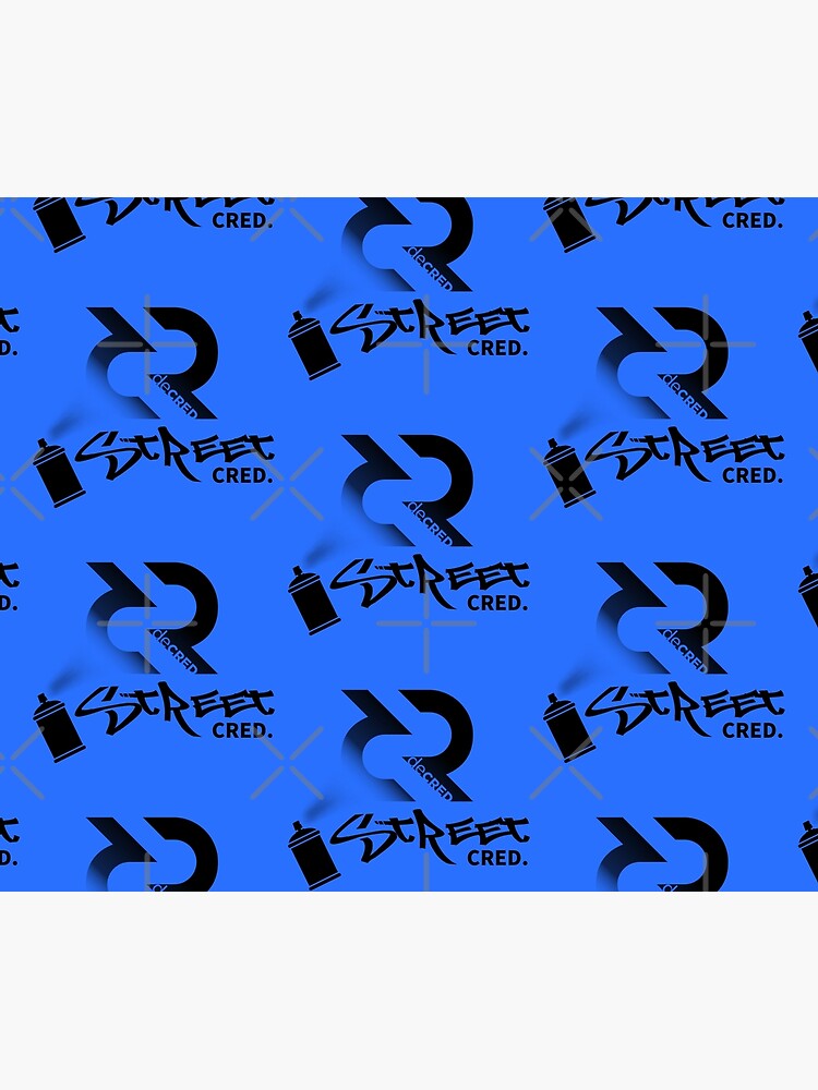 Thumbnail 5 of 5, Shower Curtain, Street Cred - DCR Blue © v2 (Design timestamped by https://timestamp.decred.org/) designed and sold by OfficialCryptos.
