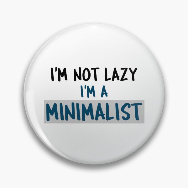 Item preview, I'm not lazy i'm a minimalist dark font designed and sold by NerdnGeekshop.