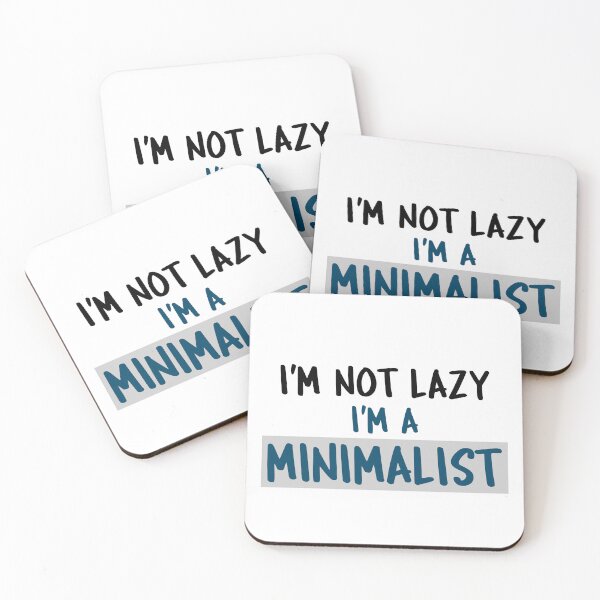 Item preview, I'm not lazy i'm a minimalist dark font designed and sold by NerdnGeekshop.