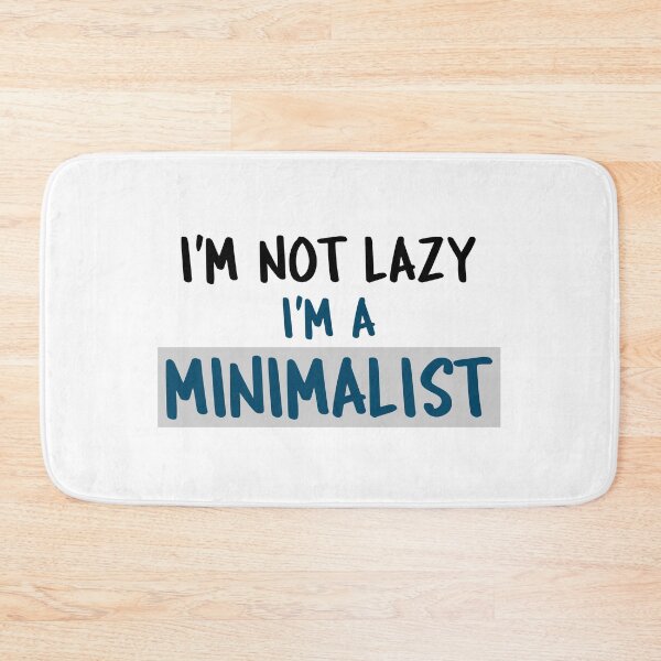 Item preview, I'm not lazy i'm a minimalist dark font designed and sold by NerdnGeekshop.