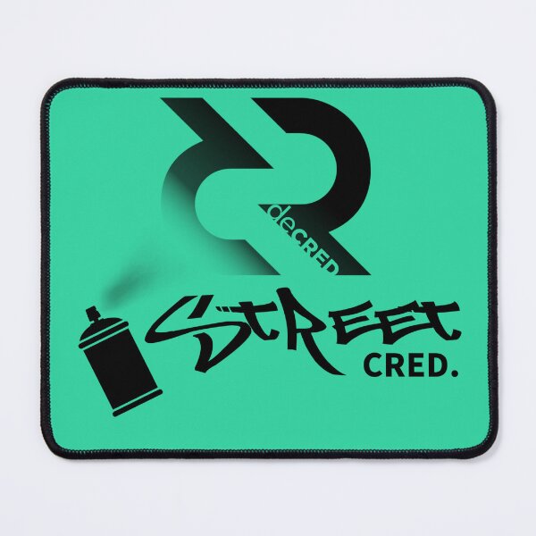 Aperçu de l'œuvre Street Cred - DCR Turquoise © v2 (Design timestamped by https://timestamp.decred.org/) créée et vendue par OfficialCryptos.