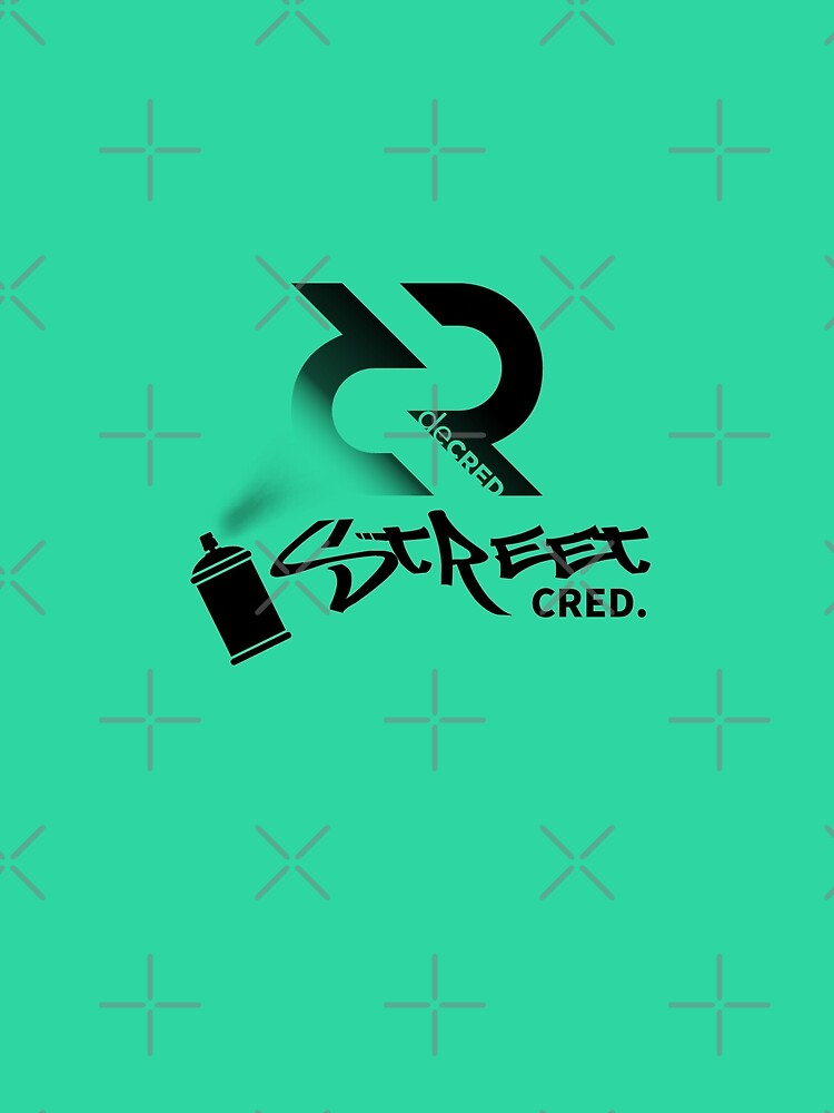 Street Cred - DCR Turquoise © v2 (Design timestamped by https://timestamp.decred.org/) by OfficialCryptos
