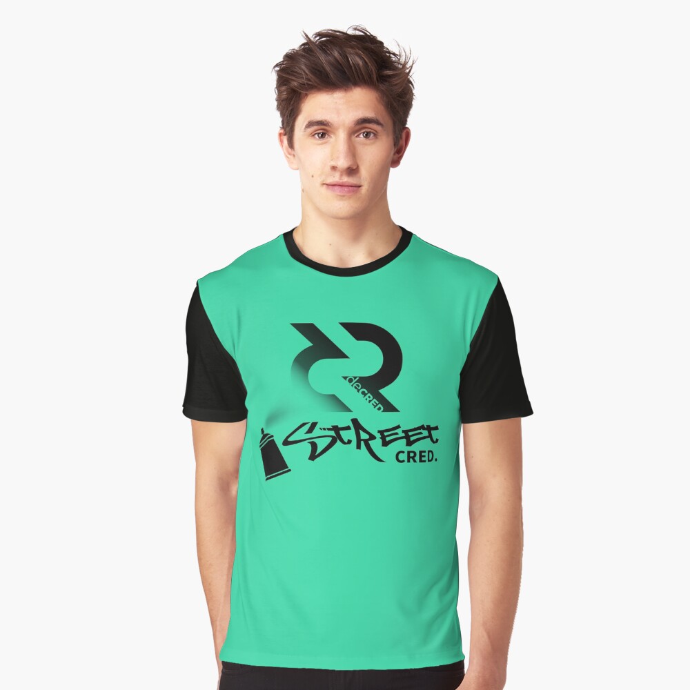 Street Cred - DCR Turquoise © v2 (Design timestamped by https://timestamp.decred.org/) Graphic T-Shirt