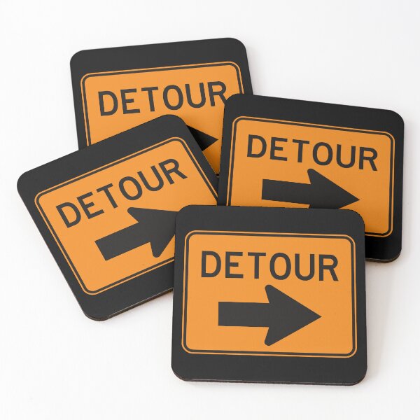 Item preview, Detour Road sign/ traffic sign designed and sold by thehappylot.