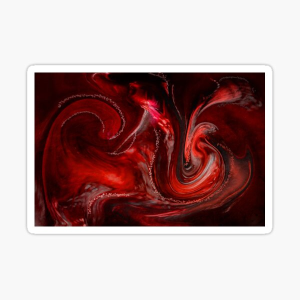 Blood red Sticker