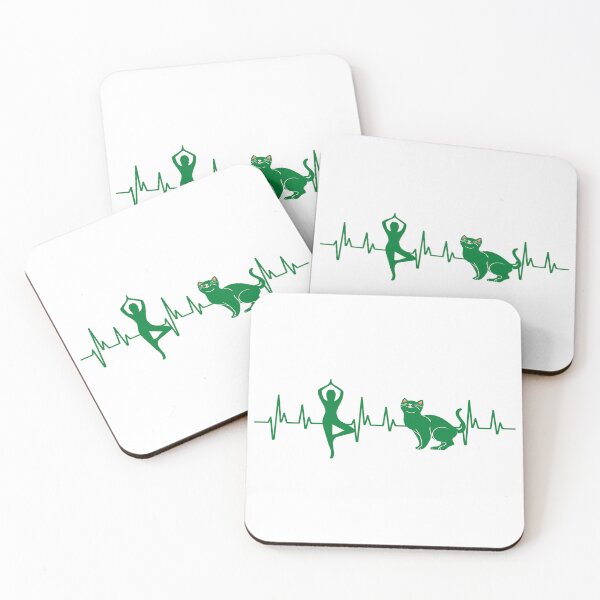 Item preview, All I need is yoga and my cat - Heartbeat Gift Essential designed and sold by Tomsthreadz.
