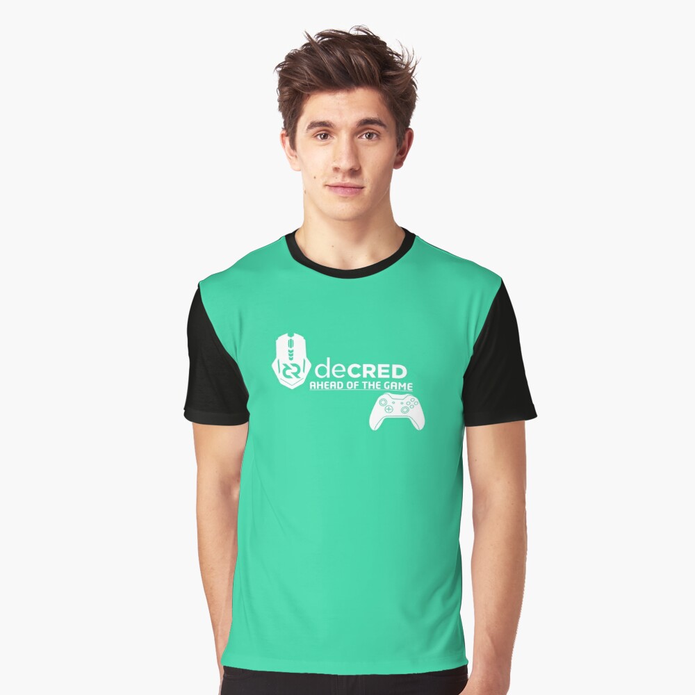Decred ahead of the game - DCR Turquoise © v1 (Design timestamped by https://timestamp.decred.org/) Graphic T-Shirt