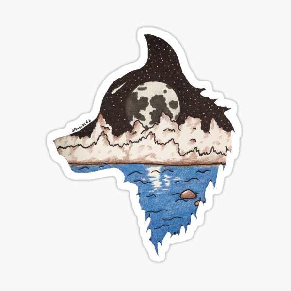 Wolf Head Sticker