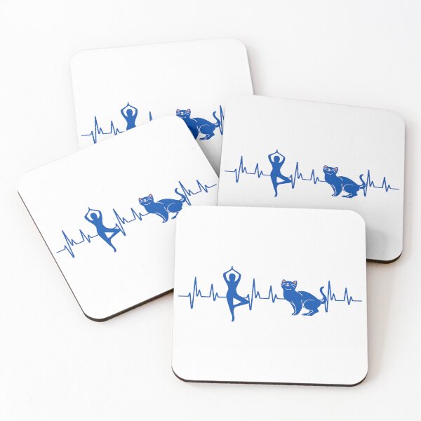 Item preview, All I need is yoga and my cat - Heartbeat Gift Essential designed and sold by Tomsthreadz.
