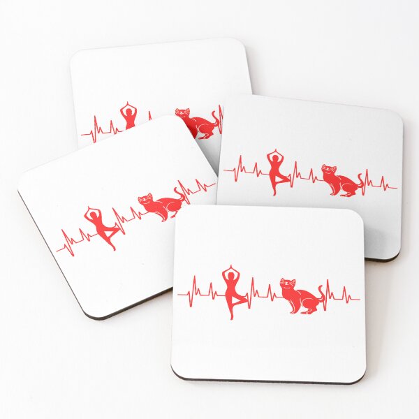 Item preview, All I need is yoga and my cat - Heartbeat Gift Essential designed and sold by Tomsthreadz.