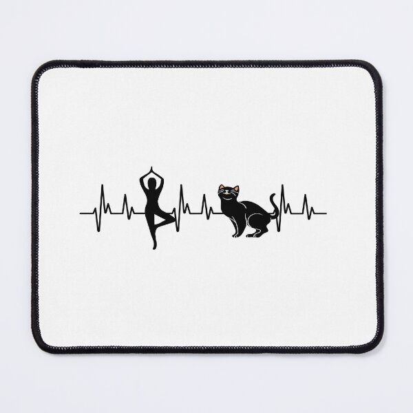 Item preview, All I need is yoga and my cat - Heartbeat Gift Essential designed and sold by Tomsthreadz.