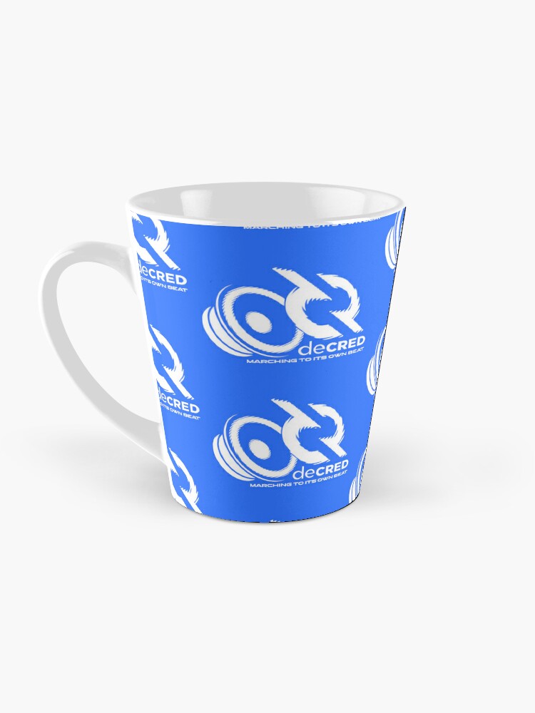 Thumbnail 3 of 4, Coffee Mug, Decred Beat - DCR Blue © v1 (Design timestamped by https://timestamp.decred.org/) designed and sold by OfficialCryptos.