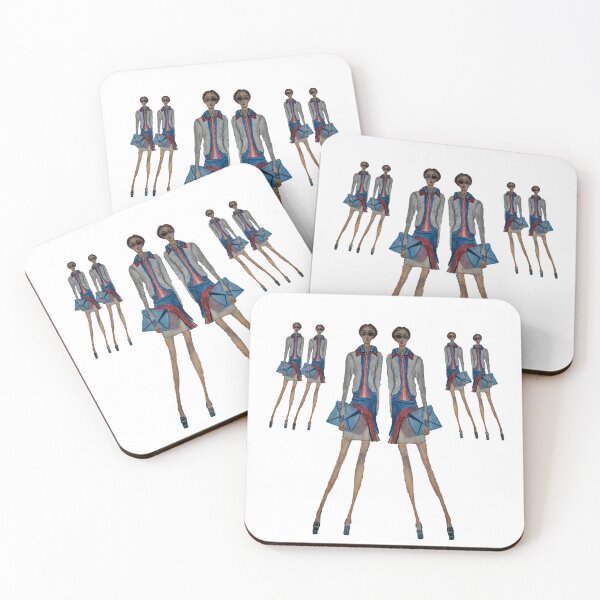 Item preview, FASHION ILLUSTRATION RED WHITE BLUE designed and sold by IvanaKada.