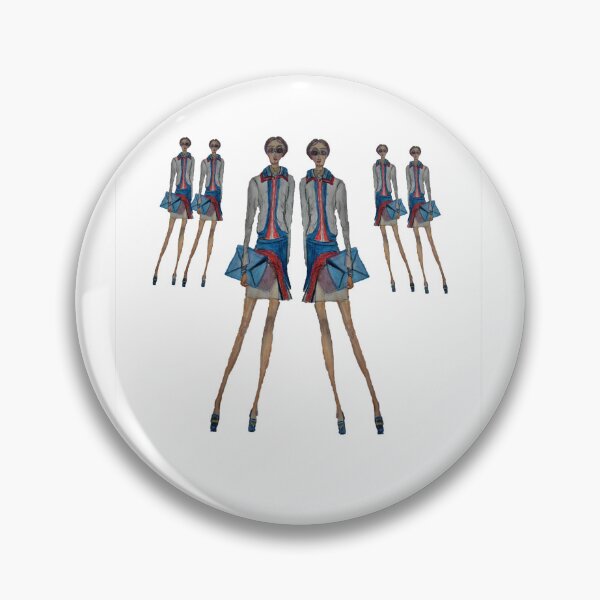 Item preview, FASHION ILLUSTRATION RED WHITE BLUE designed and sold by IvanaKada.