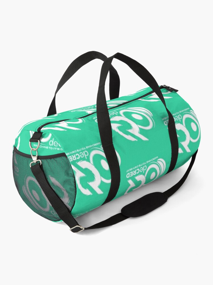 Duffle Bag, Decred Beat - DCR Turquoise © v1 (Design timestamped by https://timestamp.decred.org/) designed and sold by OfficialCryptos