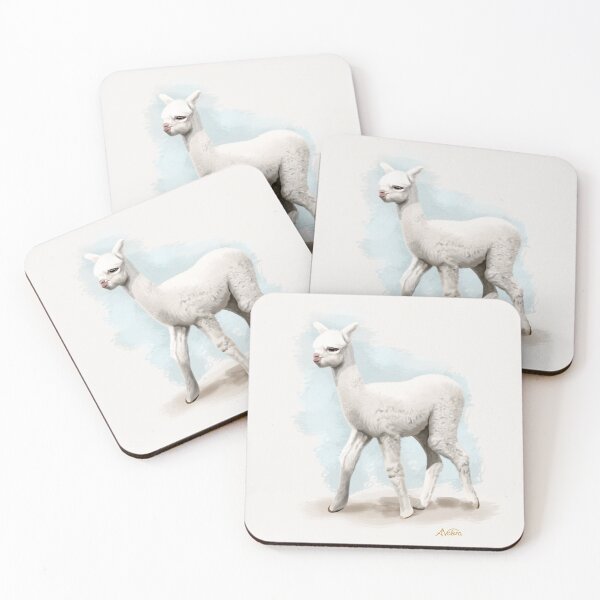 Item preview, Baby Alpaca, cute pet print designed and sold by ALVALERA.
