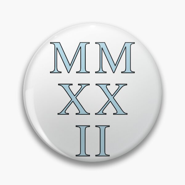 Item preview, 2022 Roman Numerals - spun sugar on white designed and sold by BTCelebration.