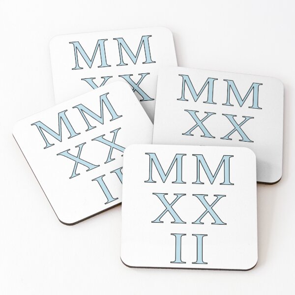 Item preview, 2022 Roman Numerals - spun sugar on white designed and sold by BTCelebration.