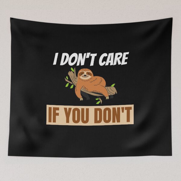 Item preview, I don't care if you don't white font designed and sold by NerdnGeekshop.