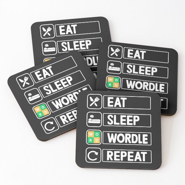 Item preview, Eat Sleep Wordle Repeat Puzzle Grid Game Wordle Obsessed  designed and sold by Nepaz-Designs.