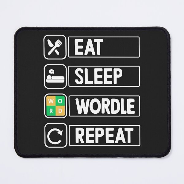 Item preview, Eat Sleep Wordle Repeat Puzzle Grid Game Wordle Obsessed designed and sold by Nepaz-Designs.