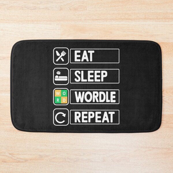 Item preview, Eat Sleep Wordle Repeat Puzzle Grid Game Wordle Obsessed  designed and sold by Nepaz-Designs.