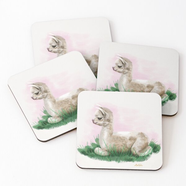 Item preview, Baby alpaca, art for kids, kids print designed and sold by ALVALERA.