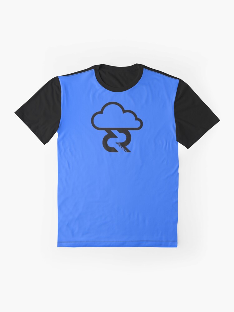 Alternate view of Decred Lightning Network - DCR Blue © v2 (Design timestamped by https://timestamp.decred.org/) Graphic T-Shirt