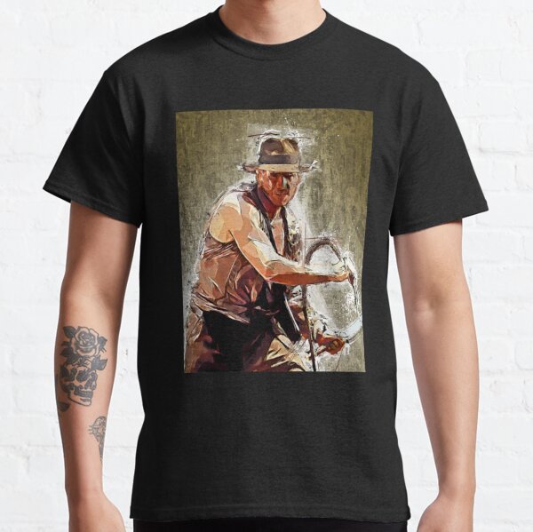 : Indiana Jones Shirt Men's Raiders of The Lost Ark Distressed  Poster T-Shirt (Small) Sand : Clothing, Shoes & Jewelry