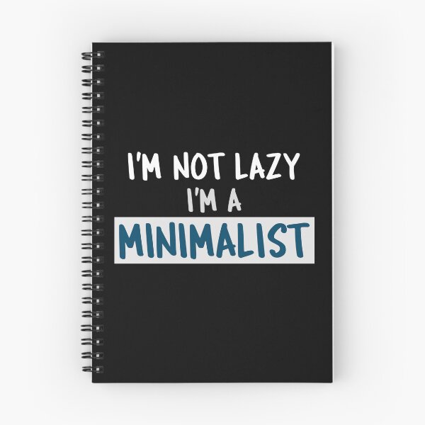 Item preview, I'm not lazy I'm a minimalist white and blue font designed and sold by NerdnGeekshop.