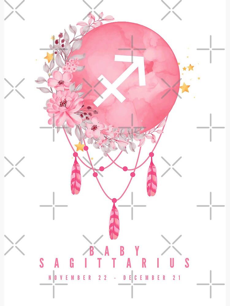 Baby Girl Sagittarius Zodiac Star Sign Symbol Astrology Baby Sagittarius Zodiac Print Sagittarius Symbol Astrology Print Sagittarius Star