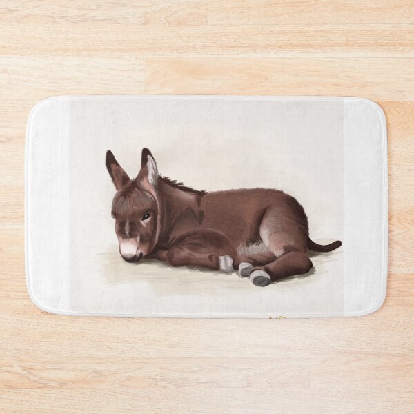 Item preview, Cute baby donkey, art print for childs designed and sold by ALVALERA.