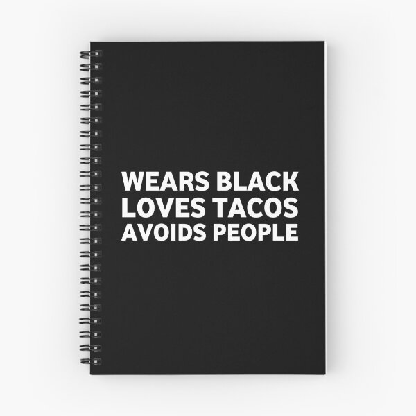 Item preview, wears black loves tacos avoids people designed and sold by Eriksonshop.