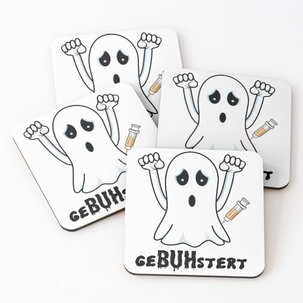 Item preview, Terrifying ghost with booster vaccination designed and sold by GiborDesign.