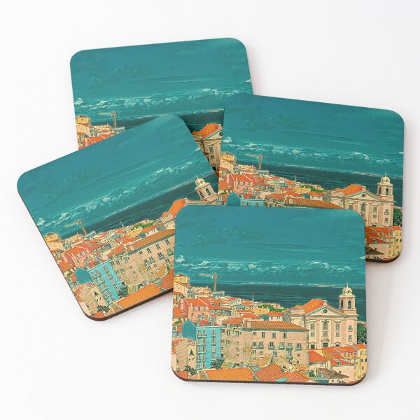 Item preview, Lisbon Cityscape Picture Art designed and sold by KivancYucel.