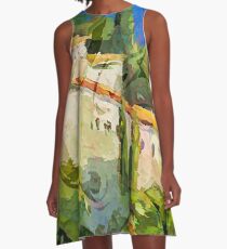 Greek Islands A-Line Dress