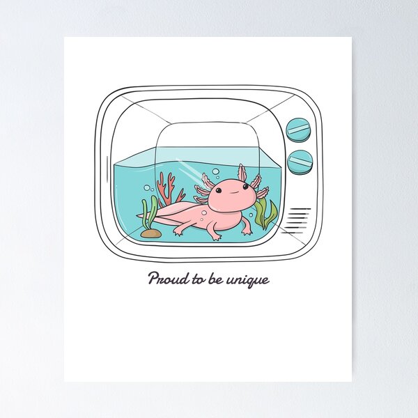 Axolotl gifts for birthday ,kids,girls Poster for Sale by erozzz