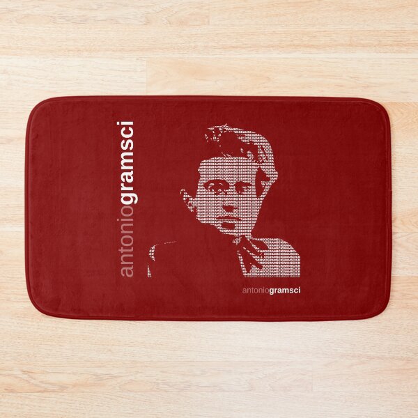 Item preview, Antonio Gramsci typographic poster (red) designed and sold by CMYKStudio.