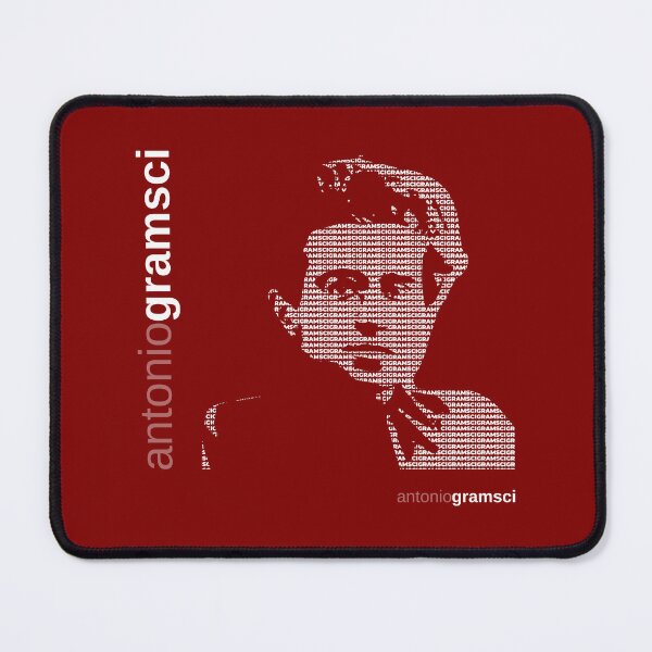 Item preview, Antonio Gramsci typographic poster (red) designed and sold by CMYKStudio.