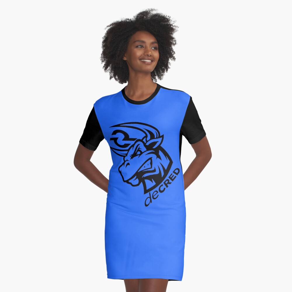Item preview, Graphic T-Shirt Dress designed and sold by OfficialCryptos.