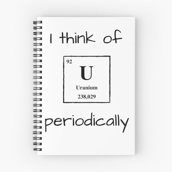 Item preview, I Think Of U Periodically designed and sold by NerdyFancies.