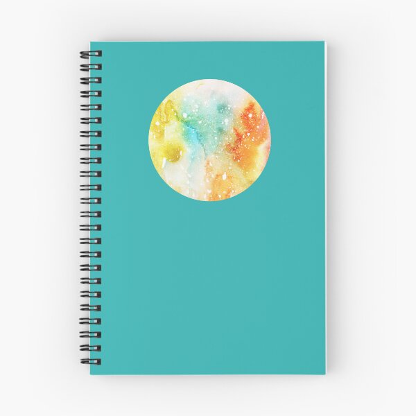 Item preview, Abstract watercolor circle | Yellow orange blue  designed and sold by lausn.