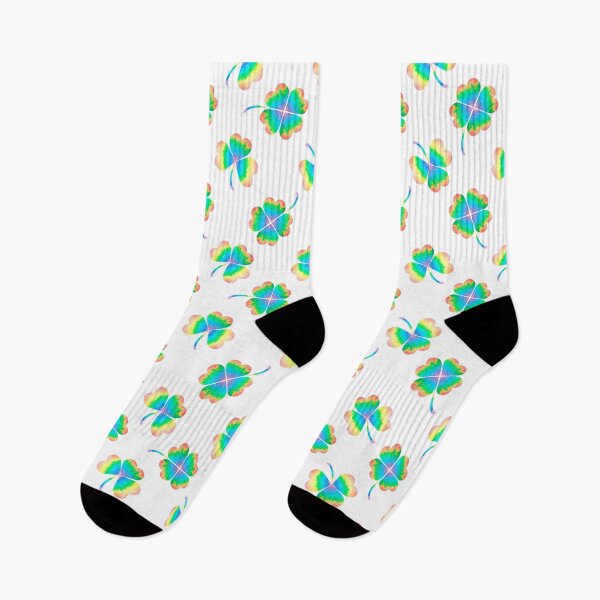 Item preview, Clover rainbow shape. St. Patrick's Day. Watercolor drawing.  designed and sold by Trilisti.