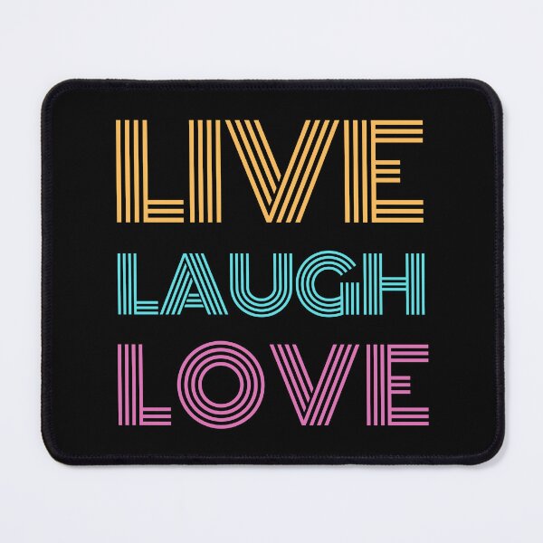 Item preview, Live Laugh Love - Short Motivational Quotes | Colorful Retro Love Typography designed and sold by Delandor.