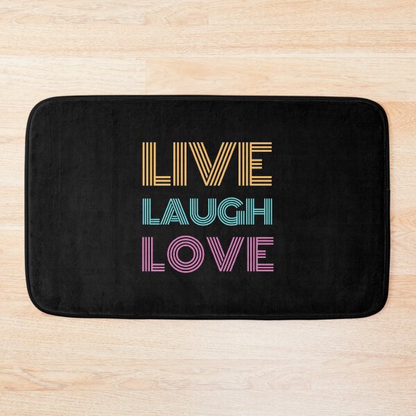 Item preview, Live Laugh Love - Short Motivational Quotes | Colorful Retro Love Typography designed and sold by Delandor.